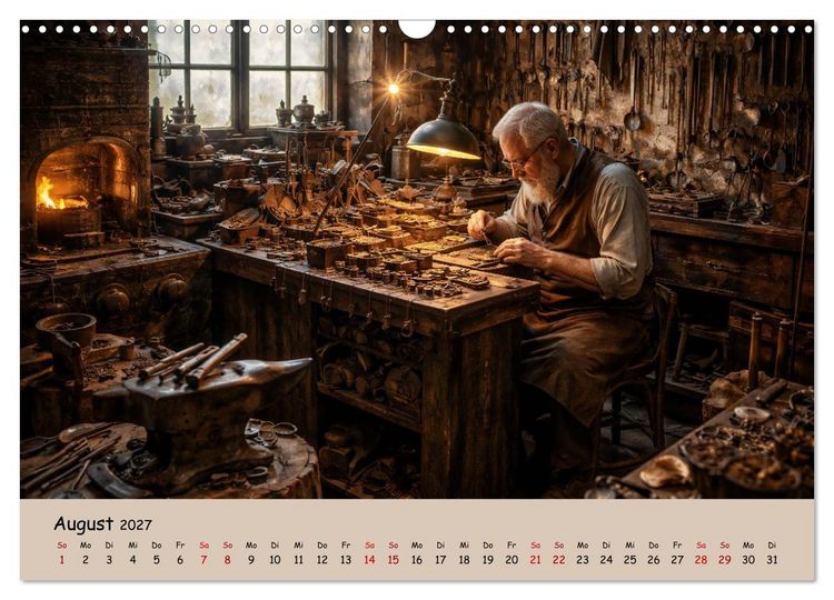 Produktbild: Ursprung: Berufe mit Geschichte. (Wandkalender 2027 DIN A3 quer), CALVENDO Monatskalender