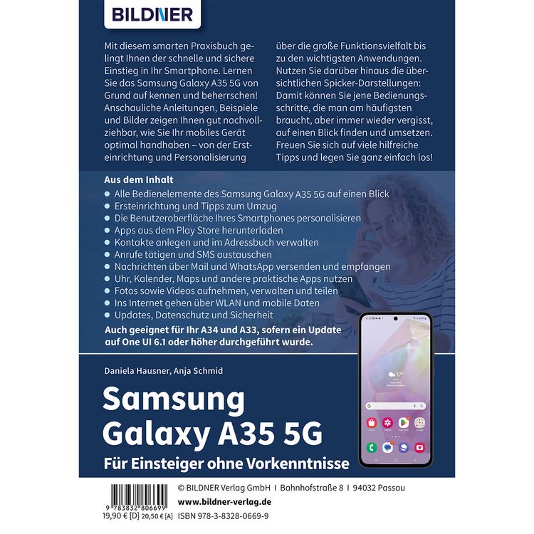 Produktbild: Samsung Galaxy A35 5G - F&uuml;r Einsteiger ohne Vorkenntnisse