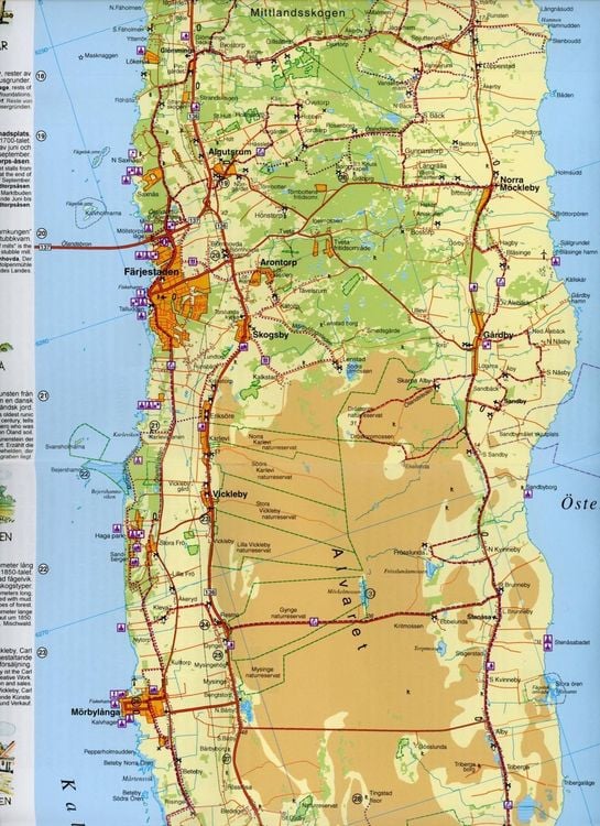 Produktbild: &Ouml;land Stra&szlig;enkarte 1:100 000