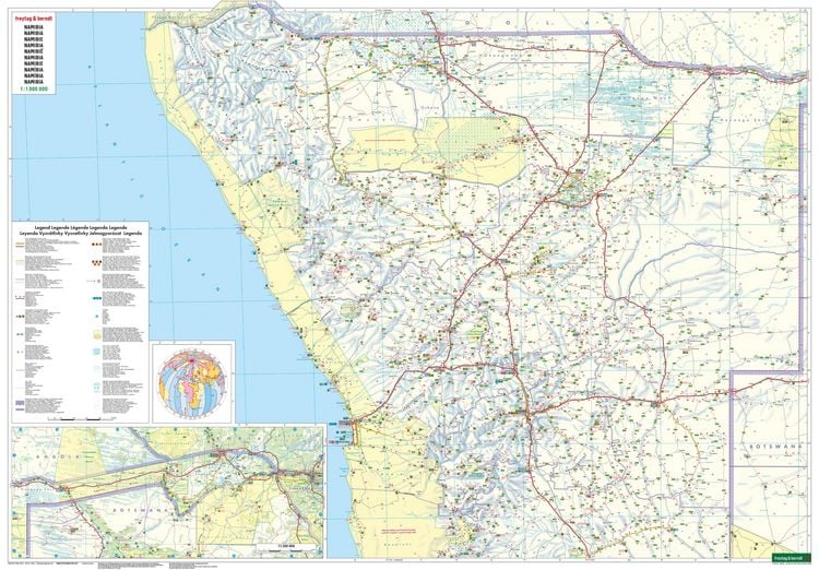 Produktbild: freytag & berndt Stra&szlig;enkarte Namibia 1:1 Mio.