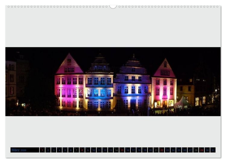 Produktbild: Bielefeld gibt es! Stadtpanoramen Teil 2 (hochwertiger Premium Wandkalender 2026 DIN A2 quer), Kunstdruck in Hochglanz