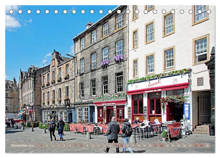 Produktbild: So sch&ouml;n ist Edinburgh (Tischkalender 2026 DIN A5 quer), CALVENDO Monatskalender