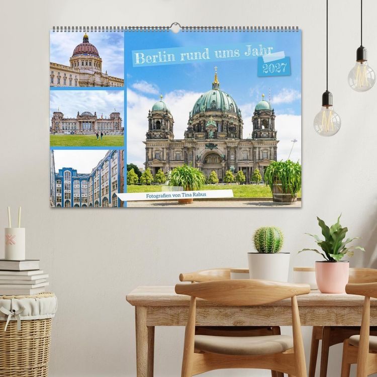 Produktbild: Berlin rund ums Jahr (Wandkalender 2027 DIN A2 quer), CALVENDO Monatskalender