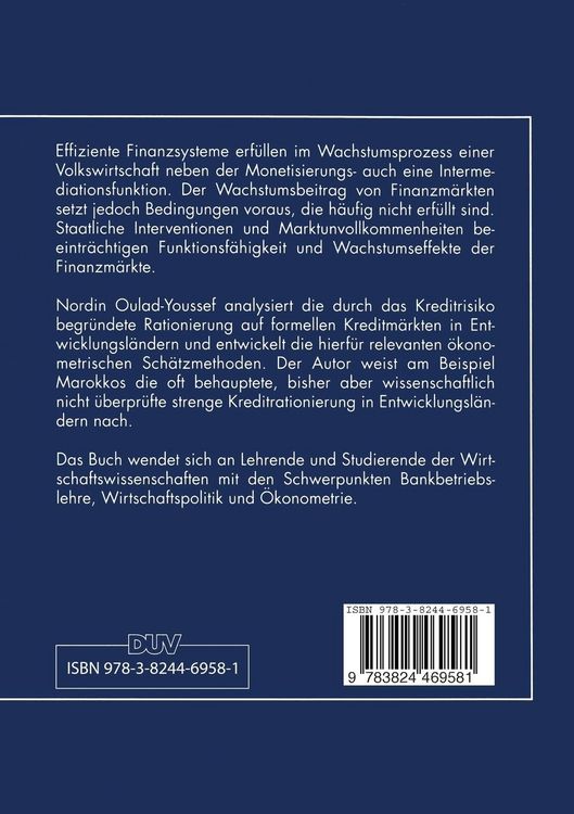 Produktbild: Kreditrationierung in Entwicklungsl&auml;ndern