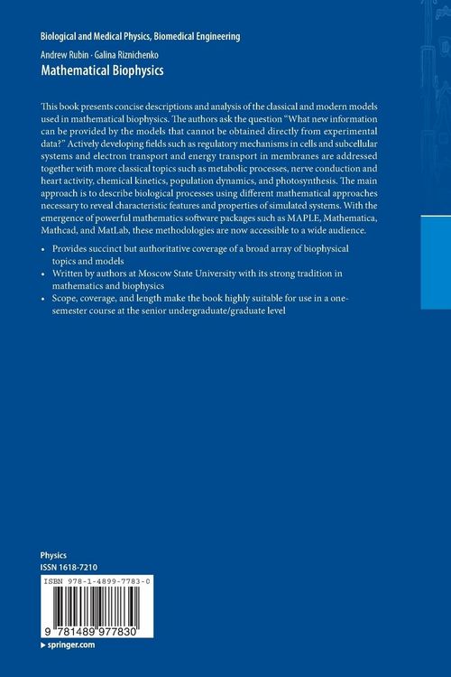 Produktbild: Mathematical Biophysics