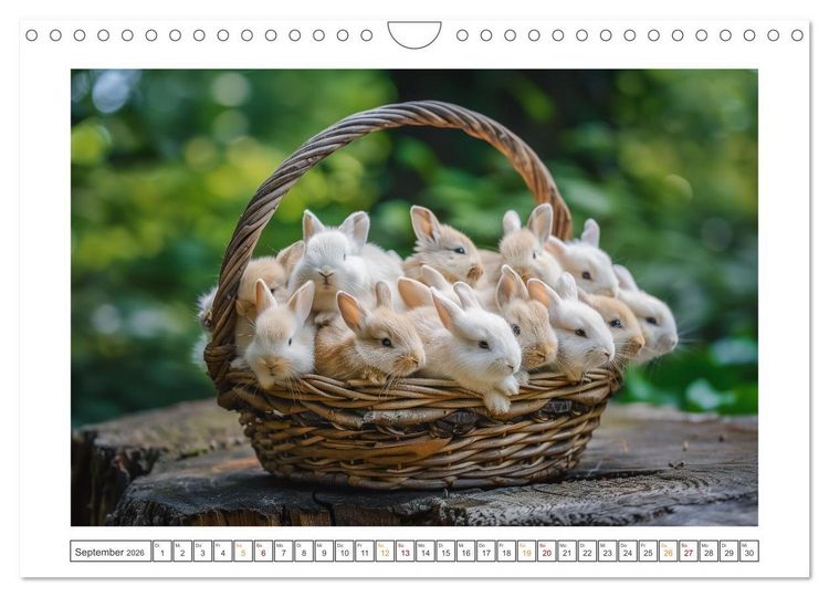 Produktbild: Lustige Hasengeschichten (Wandkalender 2026 DIN A4 quer), CALVENDO Monatskalender