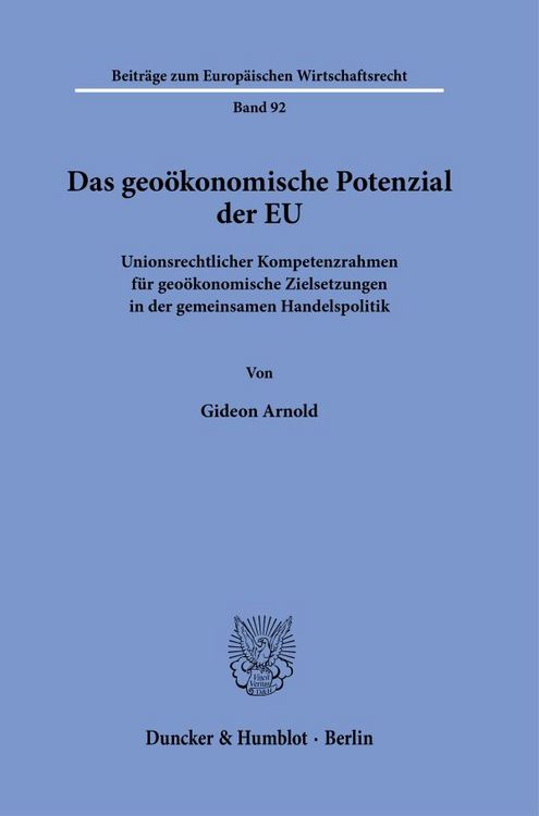 Produktbild: Das geo&ouml;konomische Potenzial der EU