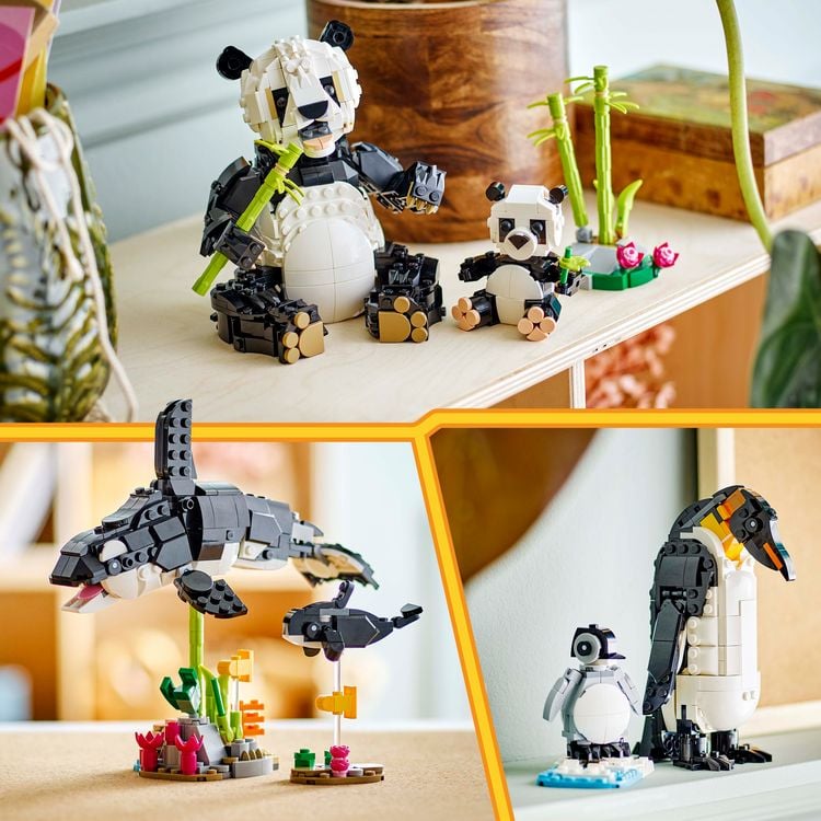 Produktbild: LEGO Creator 31165 3in1 Wilde Tiere: Pandafamilie, Spielzeug f&uuml;r Kinder