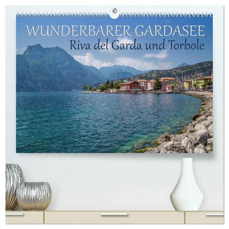 Produktbild: WUNDERBARER GARDASEE Riva del Garda und Torbole (hochwertiger Premium Wandkalender 2026 DIN A2 quer), Kunstdruck in Hochglanz