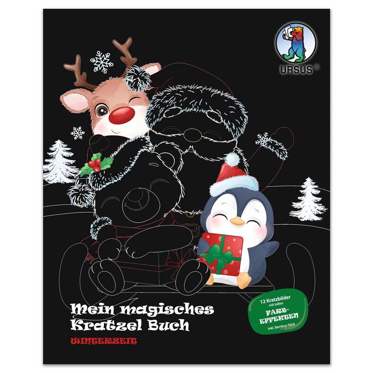 Produktbild: URSUS Mein magisches Kratzel Buch "Winterzeit"