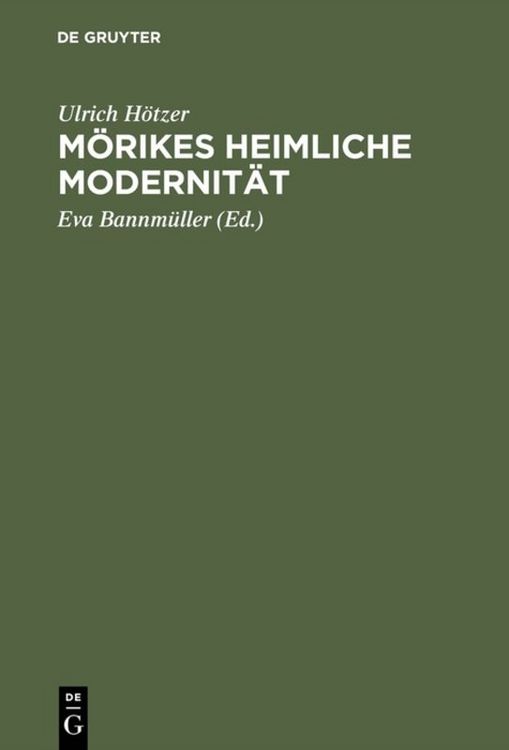Produktbild: M&ouml;rikes heimliche Modernit&auml;t