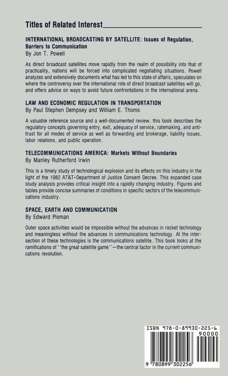 Produktbild: Deregulating Telecoms
