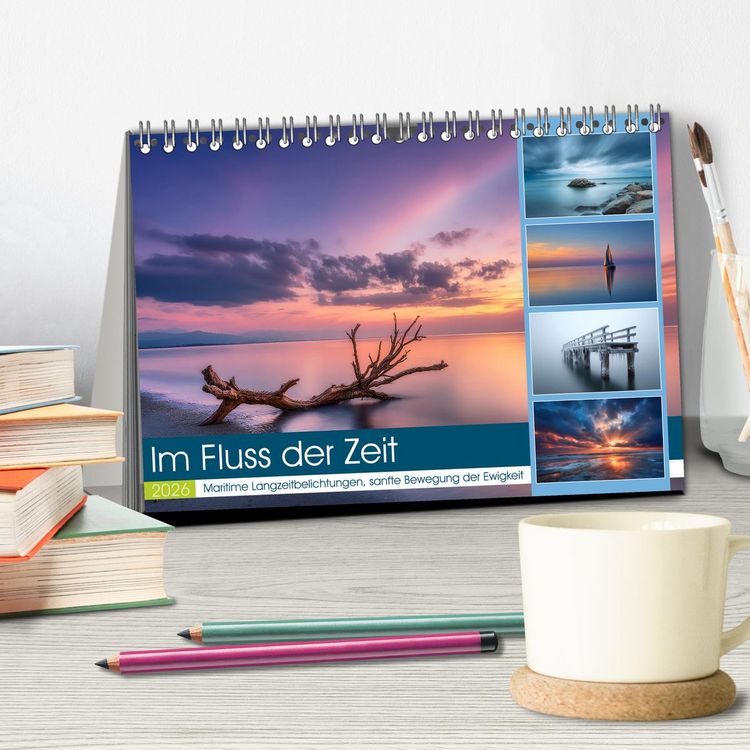 Produktbild: Im Fluss der Zeit (Tischkalender 2026 DIN A5 quer), CALVENDO Monatskalender