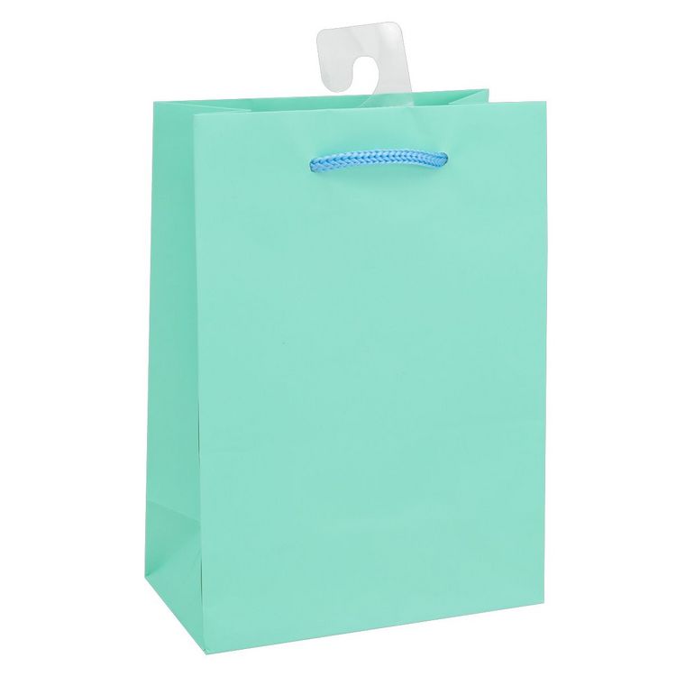 Produktbild: Idena Geschenktasche uni blau gelb rot gr&uuml;n 25x35x8cm 4fach sortiert 128g/m&sup2;