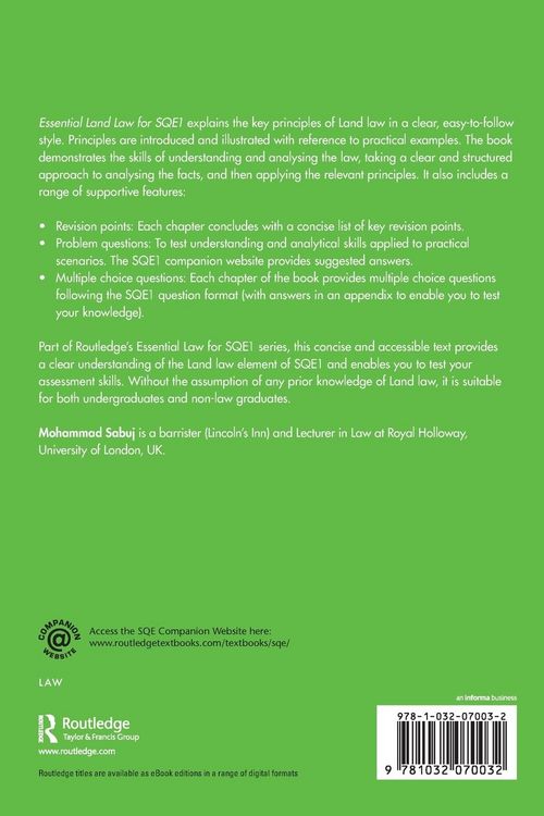 Produktbild: Essential Land Law for SQE1