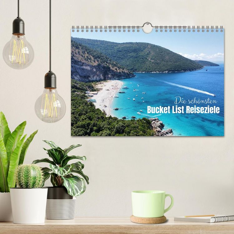 Produktbild: Die sch&ouml;nsten Bucket List Reiseziele (Wandkalender 2026 DIN A4 quer), CALVENDO Monatskalender