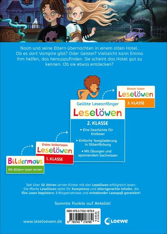 Produktbild: Lesel&ouml;wen 2. Klasse - Willkommen im Grusel-Hotel