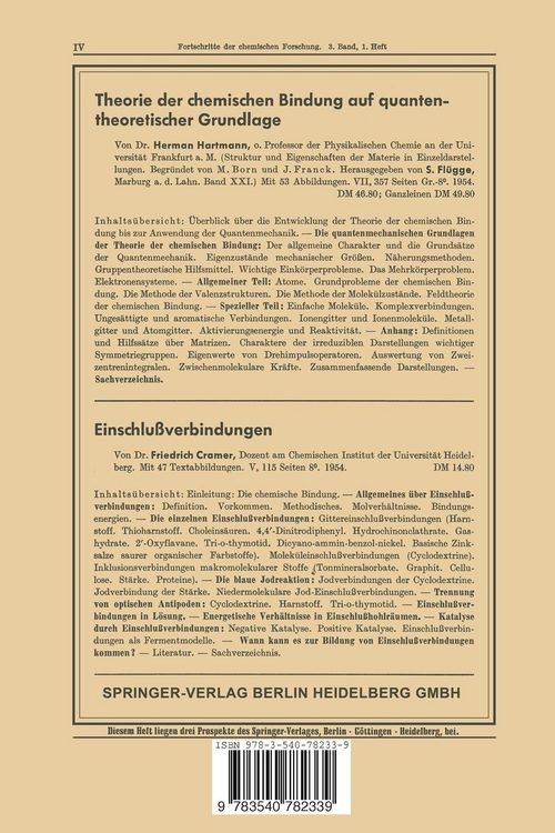 Produktbild: Fortschritte der Chemischen Forschung