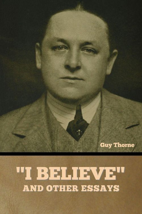 Produktbild: "I Believe" and other essays