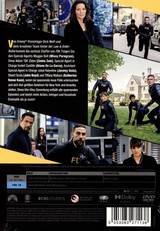 Produktbild: FBI - Staffel 6 [4 DVDs]