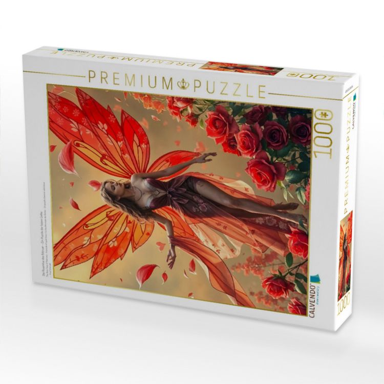 Produktbild: CALVENDO Puzzle Die Rosenfee des Februar - Ein Puzzle der leisen Liebe | 1000 Teile Lege-Gr&ouml;&szlig;e 64x48cm Foto-Puzzle f&uuml;r gl&uuml;ckliche Stunden