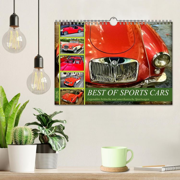 Produktbild: Best of Sports Cars - Legend&auml;re britische und amerikanische Sportwagen (Wandkalender 2026 DIN A4 quer), CALVENDO Monatskalender