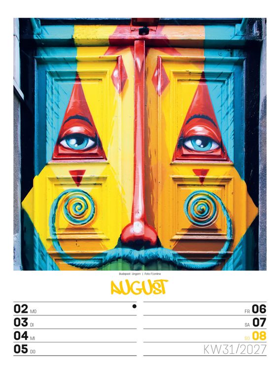 Produktbild: Street Art Wochenplaner Kalender 2027