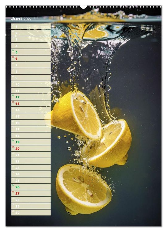 Produktbild: Erfrischendes Obst (Wandkalender 2027 DIN A2 hoch), CALVENDO Monatskalender