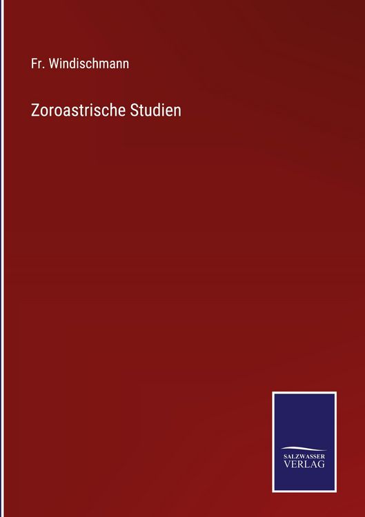 Produktbild: Zoroastrische Studien