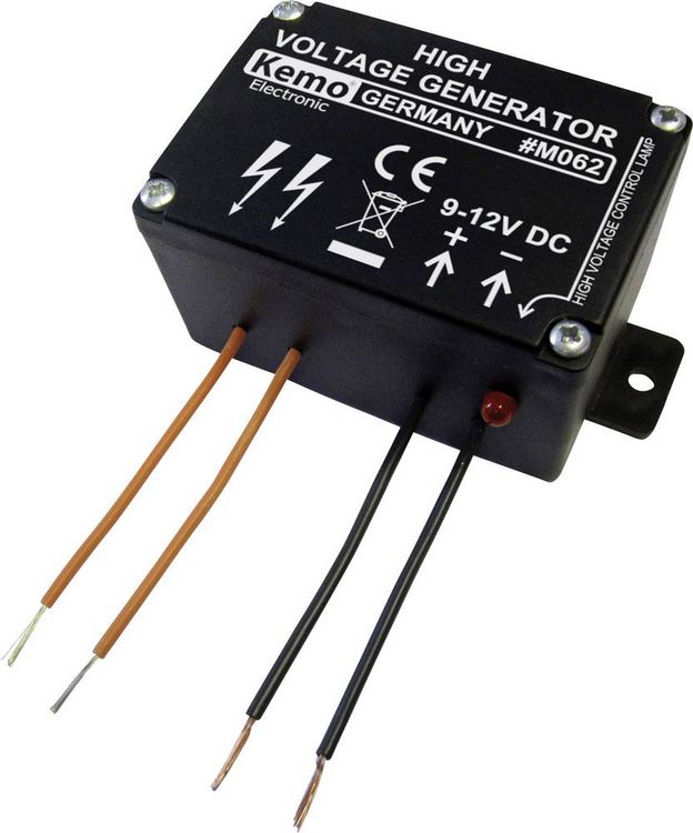 Produktbild: Kemo M062 Mini Hochspannungsgenerator Baustein 9 V/DC, 12 V/DC