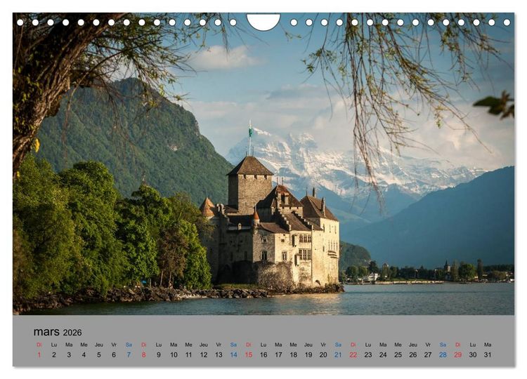 Produktbild: Montreux, la Riviera Suisse (Calendrier mural 2026 DIN A4 vertical), CALVENDO calendrier mensuel
