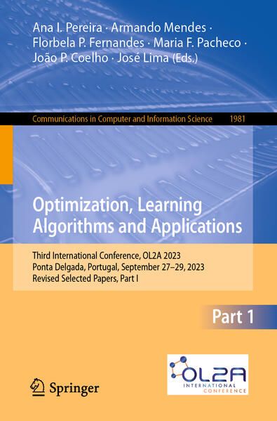 Produktbild: Optimization, Learning Algorithms and Applications