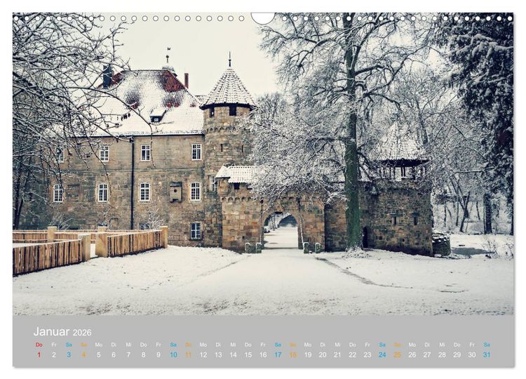 Produktbild: Coburger Land - Burgen und Schl&ouml;sser (Wandkalender 2026 DIN A3 quer), CALVENDO Monatskalender