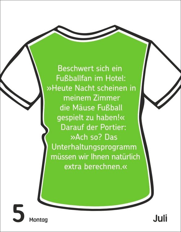 Produktbild: Fu&szlig;ballspa&szlig; f&uuml;r Kids Tagesabrei&szlig;kalender 2027 - Witze, lustige Spr&uuml;che und verr&uuml;ckte Fakten