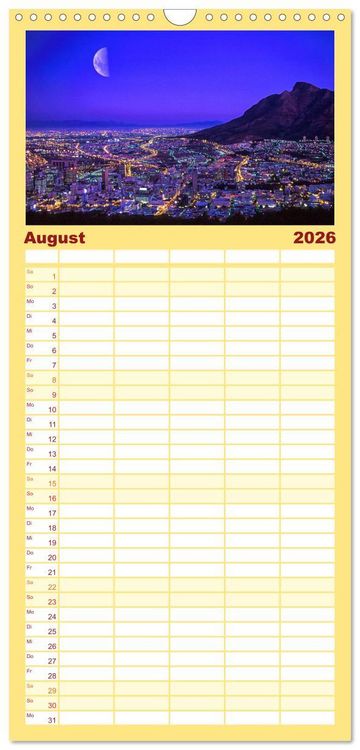 Produktbild: Familienplaner 2026 - S&uuml;dafrika Christian Heeb mit 5 Spalten (Wandkalender, 21 x 45 cm) CALVENDO
