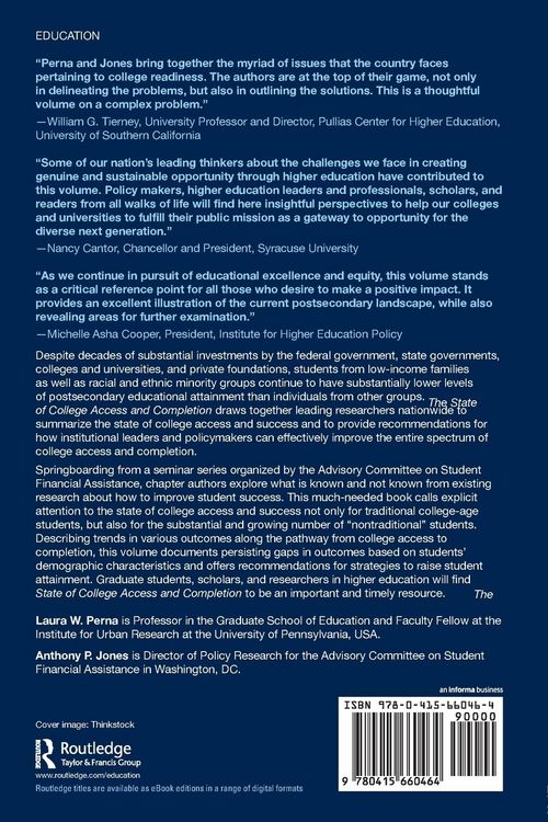 Produktbild: The State of College Access and Completion