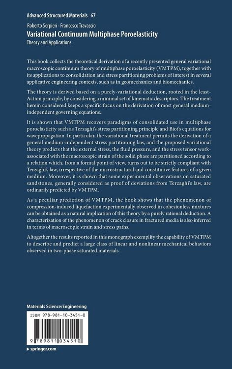Produktbild: Variational Continuum Multiphase Poroelasticity
