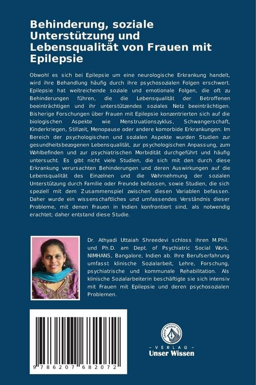 Produktbild: Behinderung, soziale Unterst&uuml;tzung und Lebensqualit&auml;t von Frauen mit Epilepsie