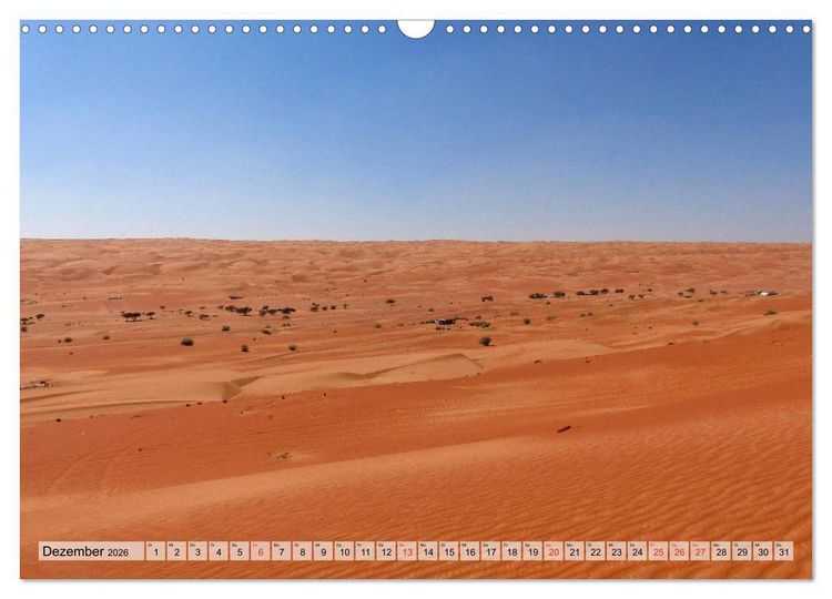 Produktbild: Oman - Zauberhafte Landschaften (Wandkalender 2026 DIN A3 quer), CALVENDO Monatskalender