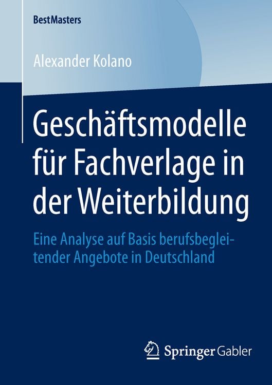 Produktbild: Gesch&auml;ftsmodelle f&uuml;r Fachverlage in der Weiterbildung