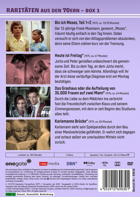 Produktbild: Rarit&auml;ten aus den 70ern - Box 1 [2 DVDs]