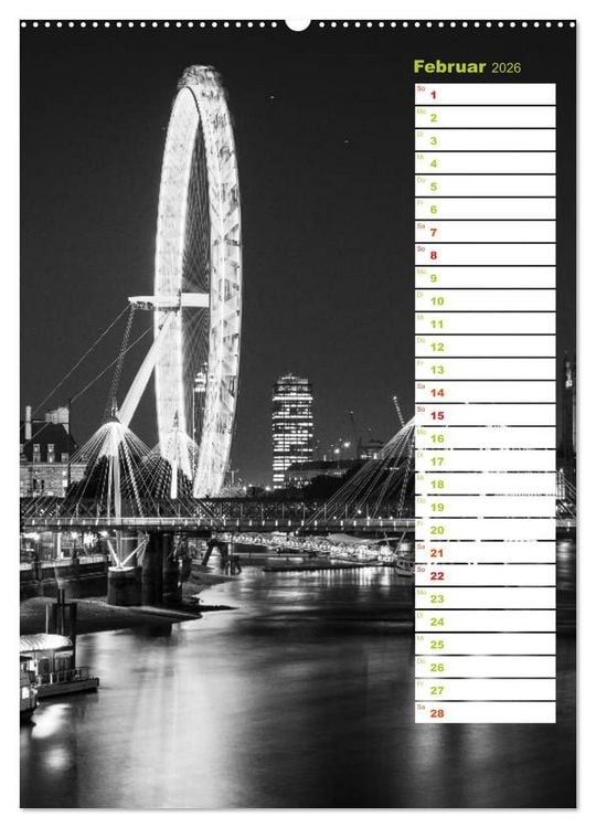 Produktbild: Big City London (Wandkalender 2026 DIN A2 hoch), CALVENDO Monatskalender
