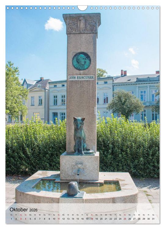 Produktbild: Historisches G&uuml;strow (Wandkalender 2026 DIN A3 hoch), CALVENDO Monatskalender