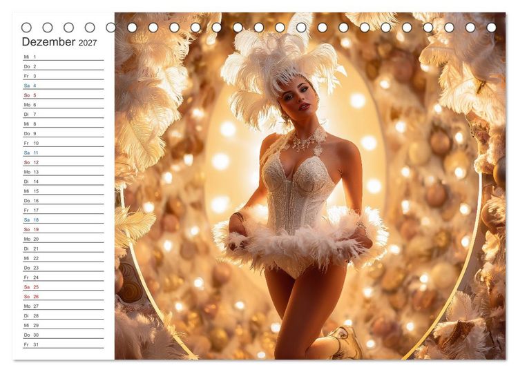 Produktbild: Burlesque Glamour (Tischkalender 2027 DIN A5 quer), CALVENDO Monatskalender