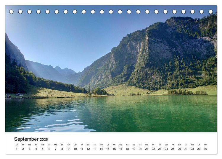Produktbild: Berchtesgadener Land - Wanderhighlights in Bayern (Tischkalender 2026 DIN A5 quer), CALVENDO Monatskalender