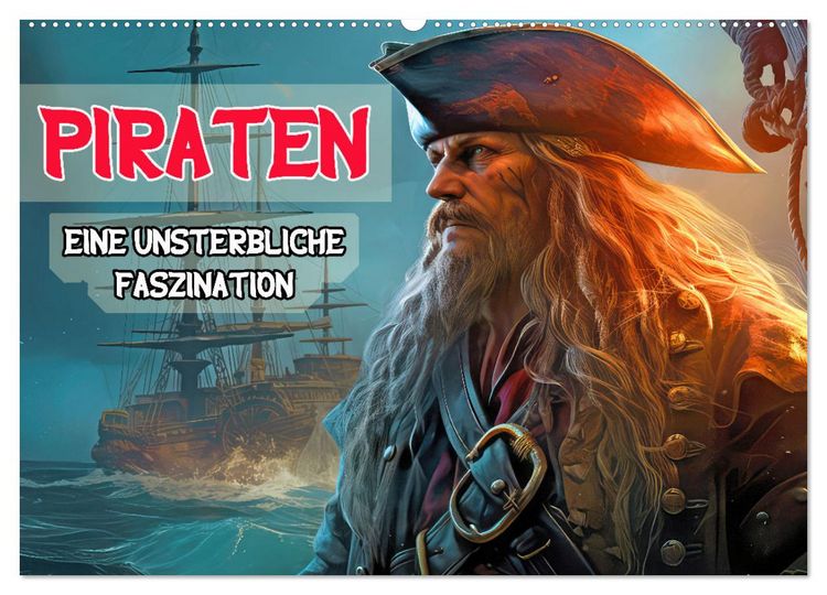 Produktbild: Piraten - Eine unsterbliche Faszination (Wandkalender 2026 DIN A2 quer), CALVENDO Monatskalender