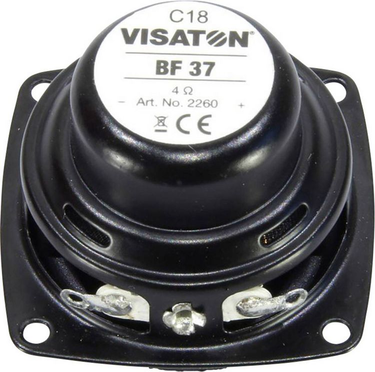 Produktbild: Visaton BF 37 - 4 Ohm 1.5 Zoll 3.7cm Breitb&auml;nder 5W 4Ω Schwarz
