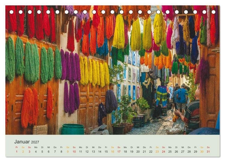 Produktbild: Ein kurzer Ausflug nach Marokko (Tischkalender 2027 DIN A5 quer), CALVENDO Monatskalender