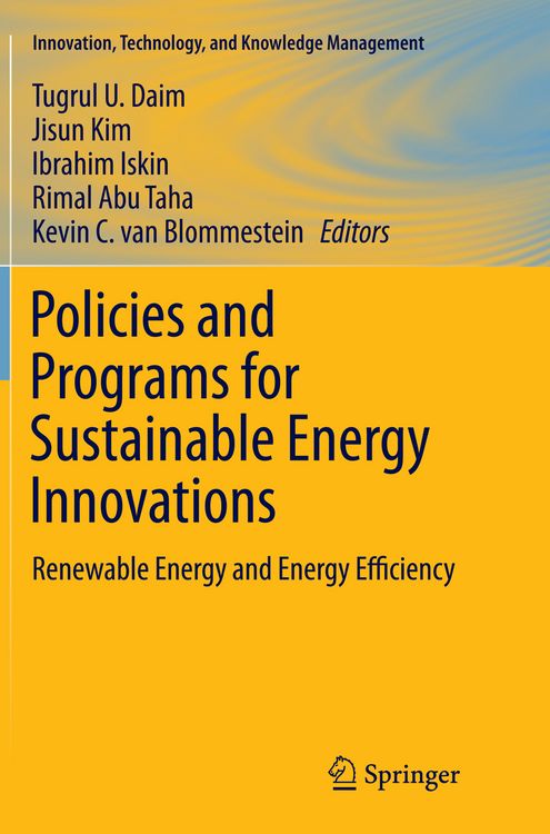 Produktbild: Policies and Programs for Sustainable Energy Innovations