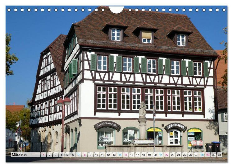 Produktbild: Sindelfingen - Historische Altstadt (Wandkalender 2026 DIN A4 quer), CALVENDO Monatskalender